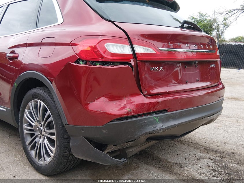 2016 Lincoln Mkx Reserve VIN: 2LMTJ8LR1GBL58462 Lot: 45448179