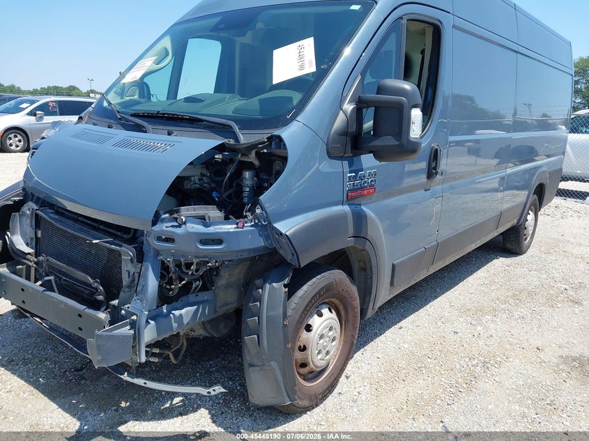 Vin: 3c6urvjg6ke564186, lot: 45946298, ram promaster 3500 cargo van high roof 159 wb ext 20192