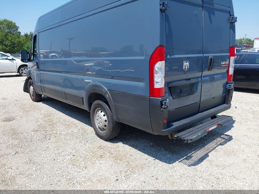 Vin: 3c6urvjg6ke564186, lot: 45946298, ram promaster 3500 cargo van high roof 159 wb ext 20193
