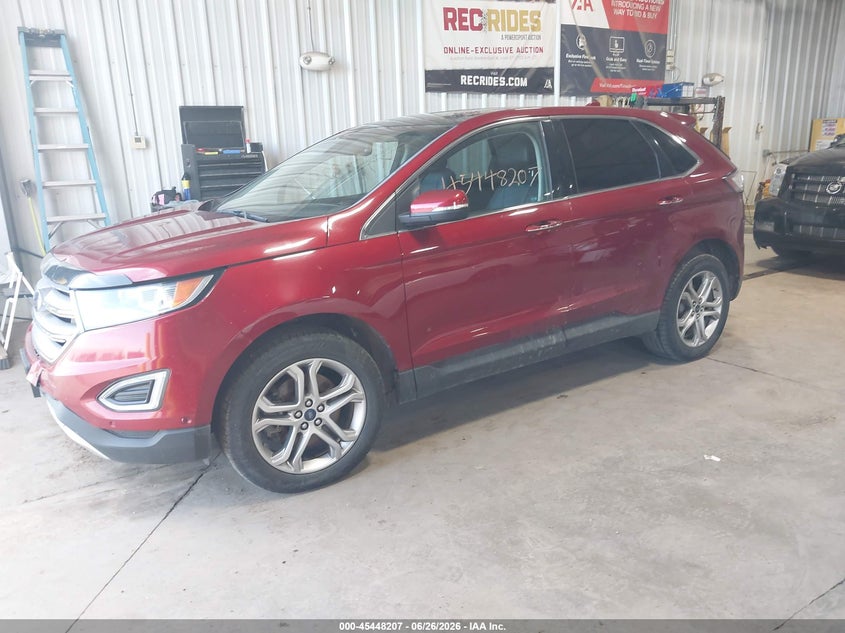Vin: 2fmpk4k93gbb19791, lot: 45946316, ford edge titanium 20162