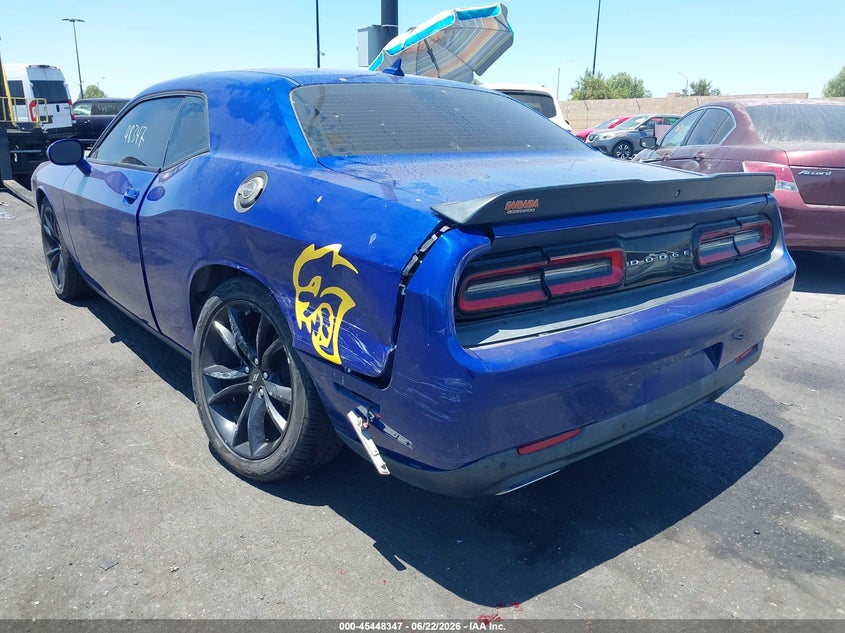 Vin: 2c3cdzag8jh213037, lot: 45946456, dodge challenger sxt plus 20183