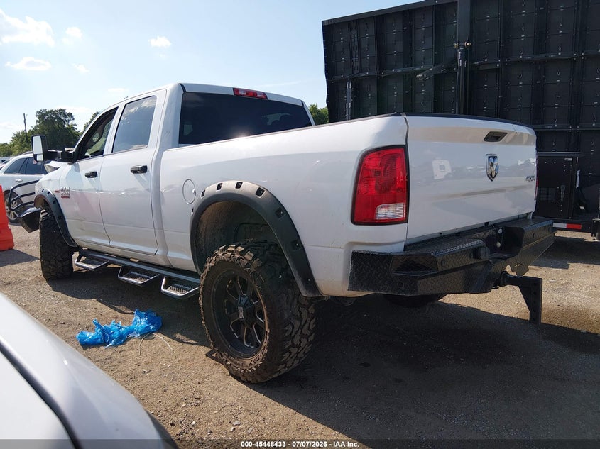 Vin: 3c6ur5cj8jg402992, lot: 45946542, ram 2500 tradesman  4x4 6'4 box 20183