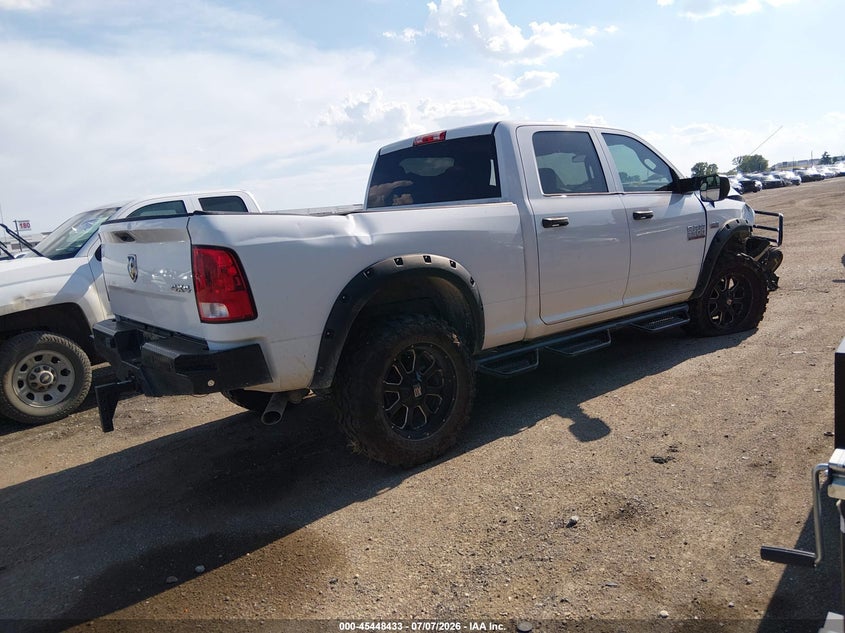 Vin: 3c6ur5cj8jg402992, lot: 45946542, ram 2500 tradesman  4x4 6'4 box 20184