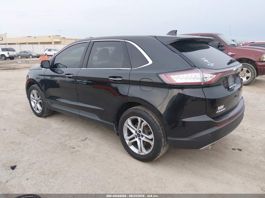 Vin: 2fmtk3k82fbb28710, lot: 45946564, ford edge titanium 20153