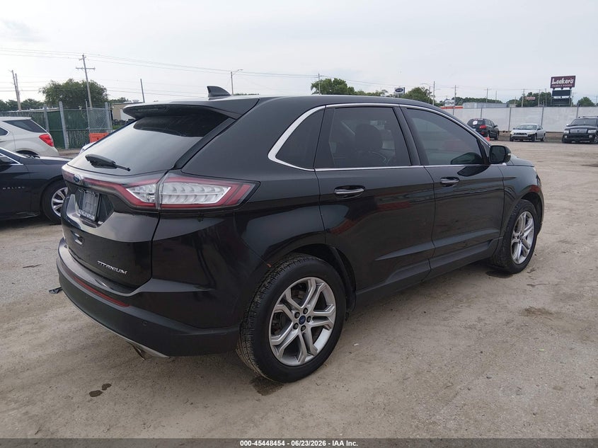 Vin: 2fmtk3k82fbb28710, lot: 45946564, ford edge titanium 20154
