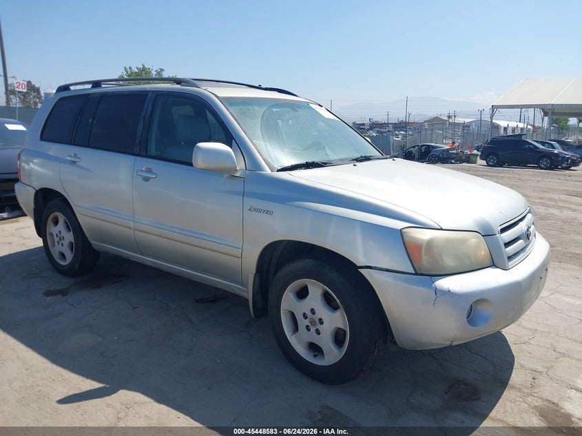 2005 Toyota Highlander Limited, Левый зад, IAAI, VIN JTEDP21A450075979