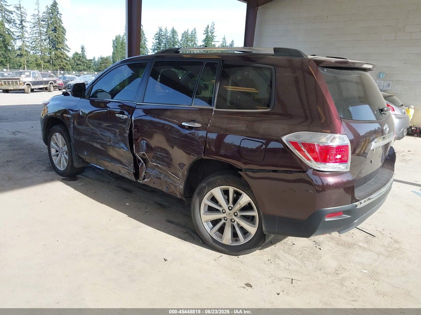 2013 TOYOTA HIGHLANDER HYBRID auction photo 3