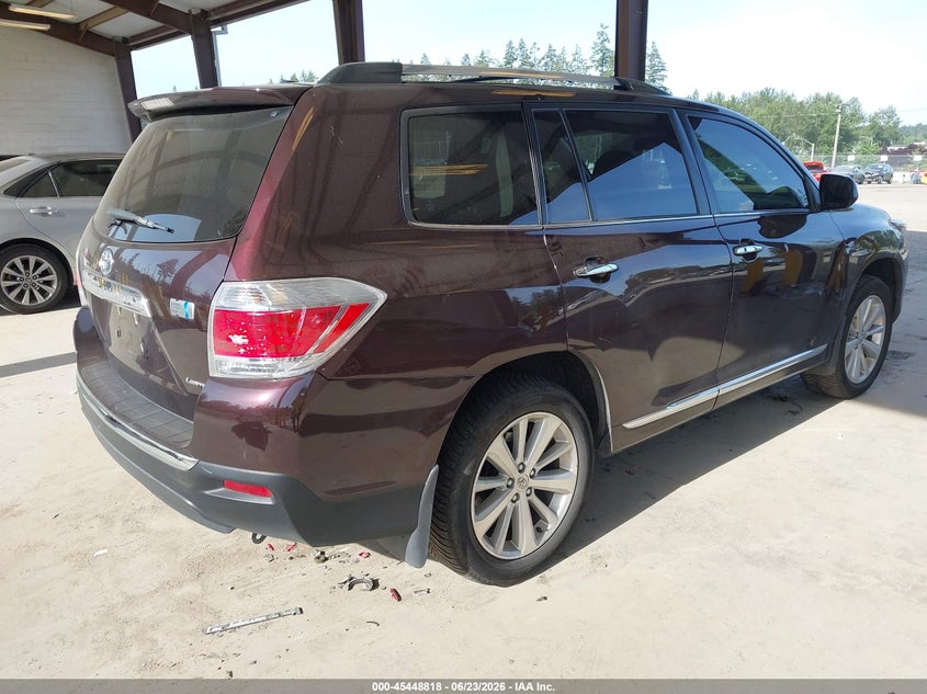 2013 TOYOTA HIGHLANDER HYBRID auction photo 4