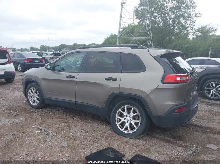 Vin: 1c4pjlab1gw264798, lot: 45947129, jeep cherokee sport 20163