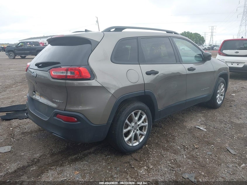 Vin: 1c4pjlab1gw264798, lot: 45947129, jeep cherokee sport 20164