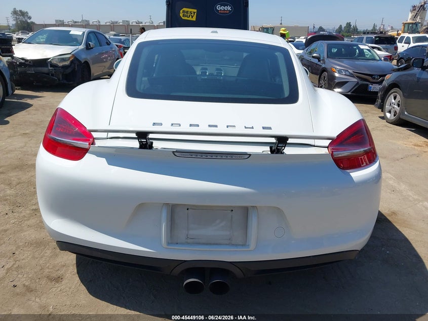 2015 Porsche Cayman VIN: WP0AA2A87FK161055 Lot: 45449106
