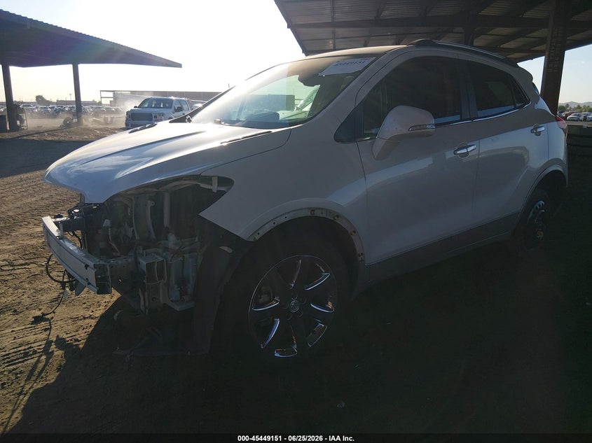 Vin: kl4cjcsb3gb725577, lot: 45947260, buick encore leather 20162