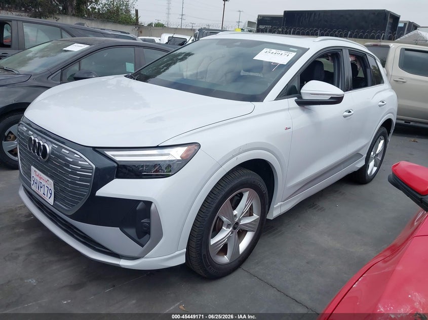 Vin: wa1k2bfz0pp058920, lot: 45947280, audi q4 e-tron premium 50 quattro 20232