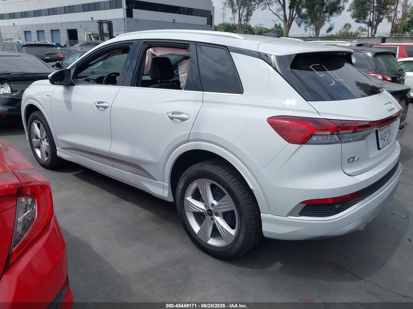 Vin: wa1k2bfz0pp058920, lot: 45947280, audi q4 e-tron premium 50 quattro 20233