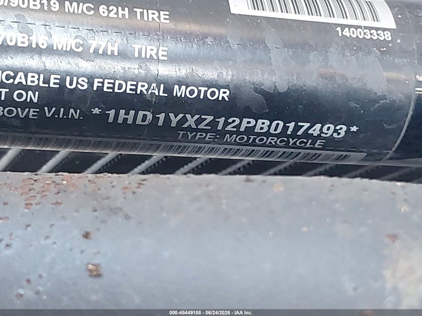 2023 Harley-Davidson Fxlrst VIN: 1HD1YXZ12PB017493 Lot: 45449188