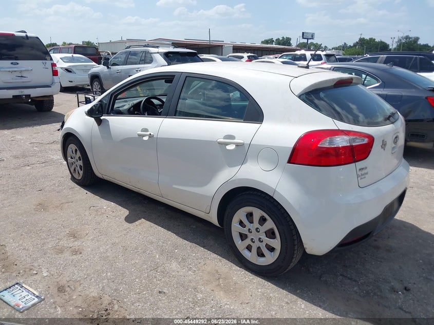 Vin: knadm5a31c6014449, lot: 45947401, kia rio5 lx 20123