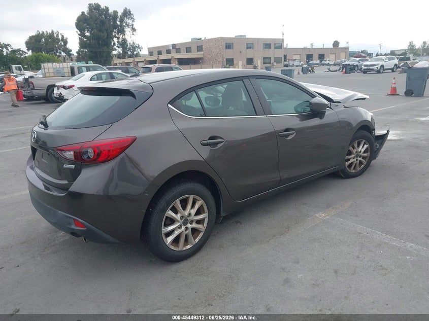 Vin: 3mzbm1k7xgm239718, lot: 45947421, mazda mazda3 i sport 20164