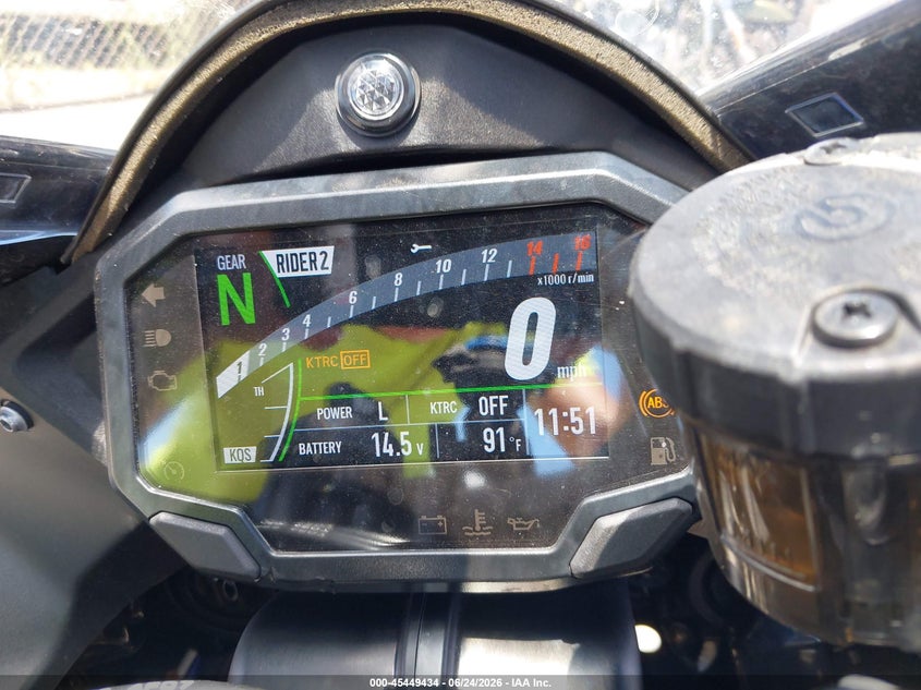2025 Kawasaki Zx1002 L VIN: JKBZXVL12SA017213 Lot: 45449434