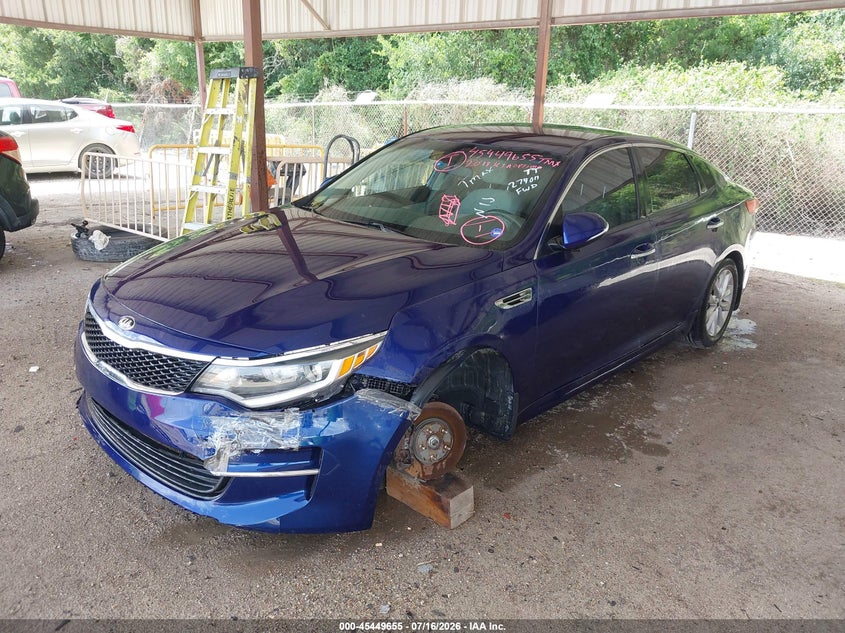 Vin: 5xxgt4l39jg274011, lot: 45947768, kia optima lx 20182