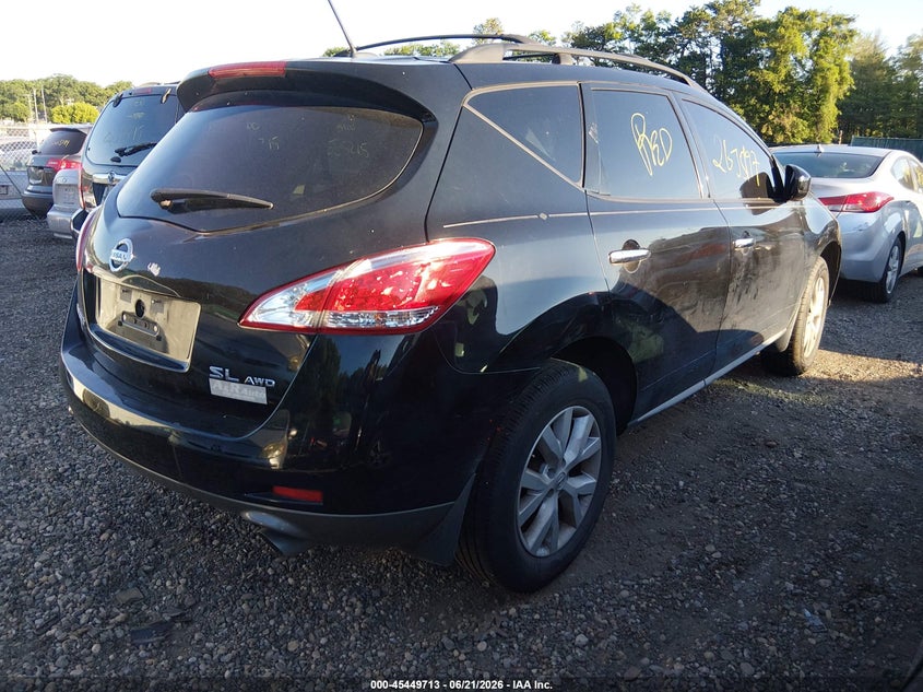 Vin: jn8az1mw4cw233318, lot: 45947826, nissan murano sl 20124