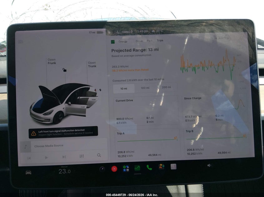 2021 Tesla Model 3 Standard Range Plus Rear-Wheel Drive VIN: 5YJ3E1EA6MF913276 Lot: 45449729