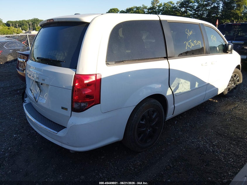 Vin: 2c4rdgbg7hr648905, lot: 45947914, dodge grand caravan se 20174