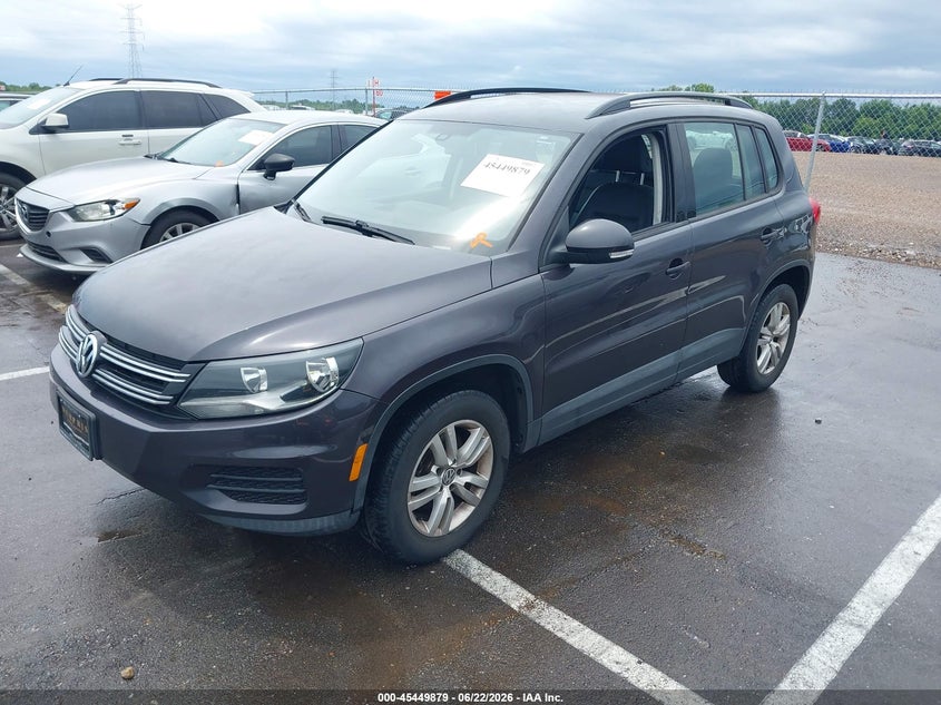 2016 Volkswagen Tiguan S WVGBV7AX2GW579641 photo 1