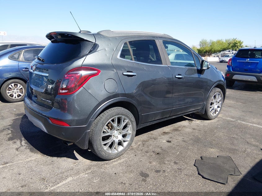 Vin: kl4cj2sb4jb610293, lot: 45948057, buick encore sport touring 20184
