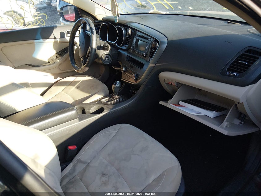 2013 KIA OPTIMA SEDAN 2.4L I-4 DI, DOHC, VVT, 200HP