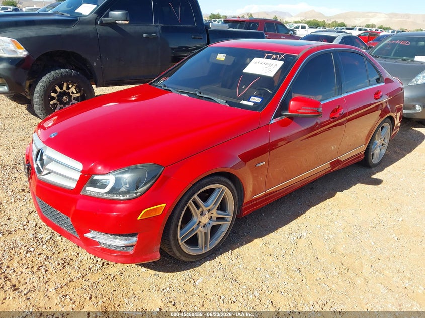 Vin: wddgf4hb1ca616627, lot: 45948572, mercedes-benz c 250 luxury/sport 20122