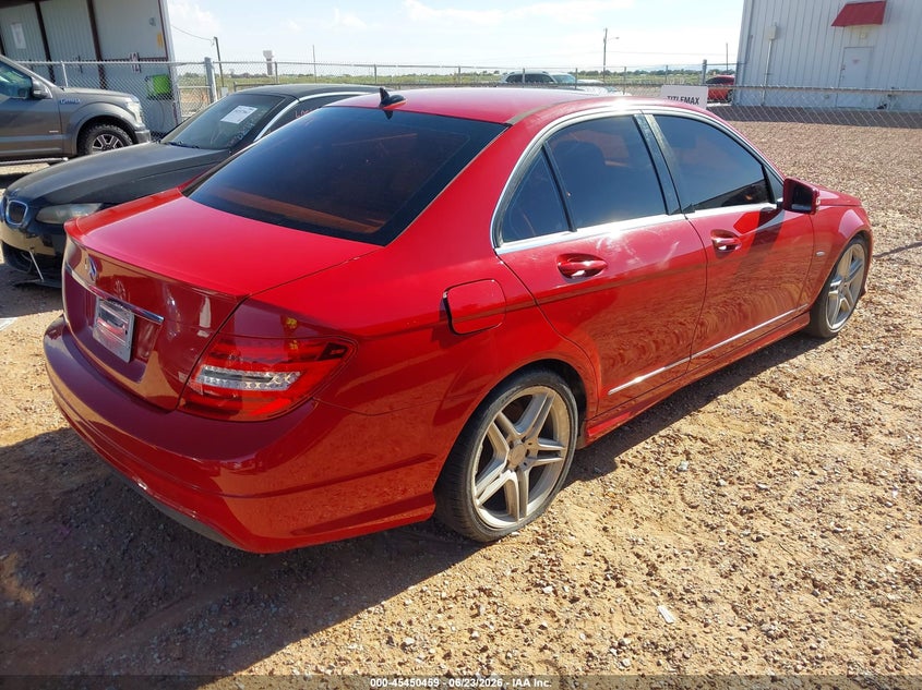 Vin: wddgf4hb1ca616627, lot: 45948572, mercedes-benz c 250 luxury/sport 20124