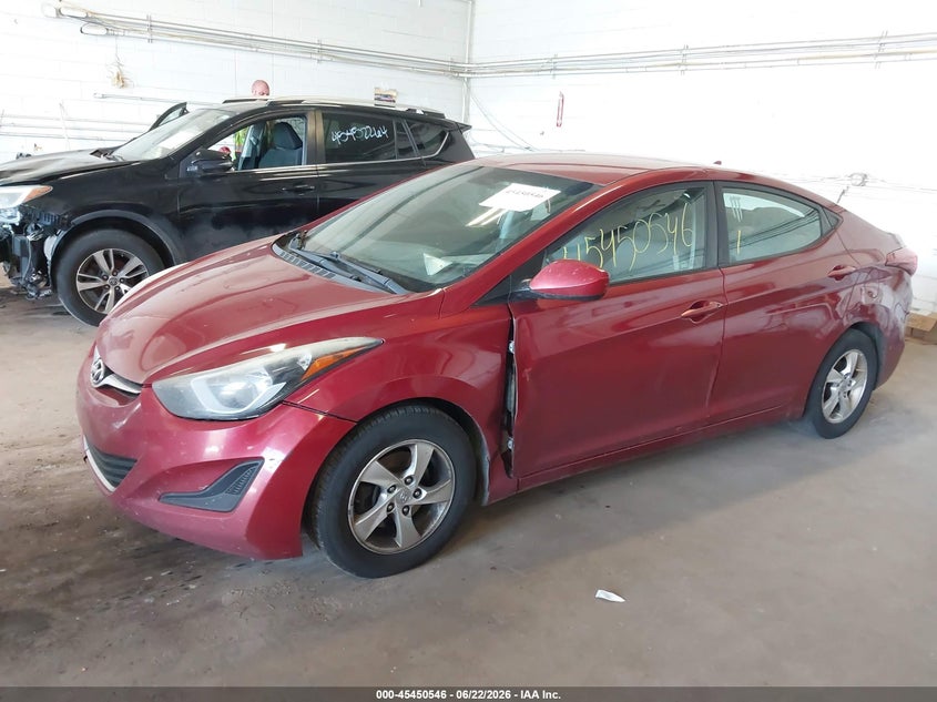 2014 Hyundai Elantra Se 5NPDH4AEXEH530949 photo 1