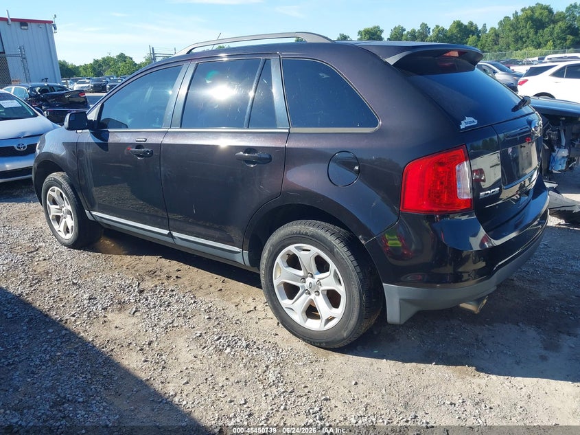 Vin: 2fmdk4jc7dbc56633, lot: 45948852, ford edge sel 20133