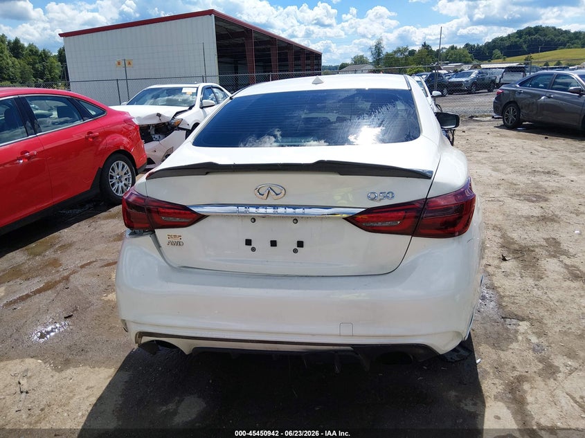 2018 Infiniti Q50 3.0T Luxe VIN: JN1EV7AR3JM436481 Lot: 45450942