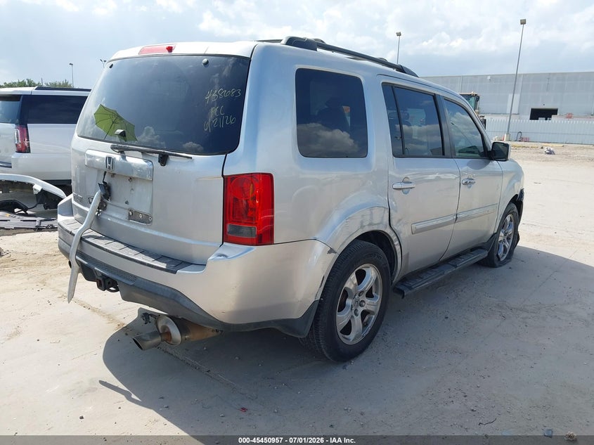 Vin: 5fnyf3h51eb014338, lot: 45949070, honda pilot ex-l 20144