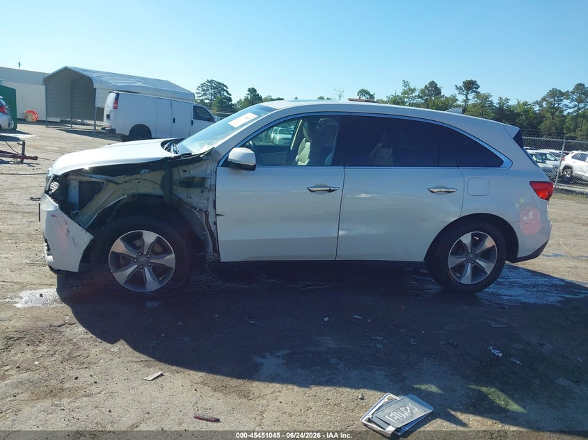 ACURA MDX 2014 VIN 5FRYD3H28EB006778