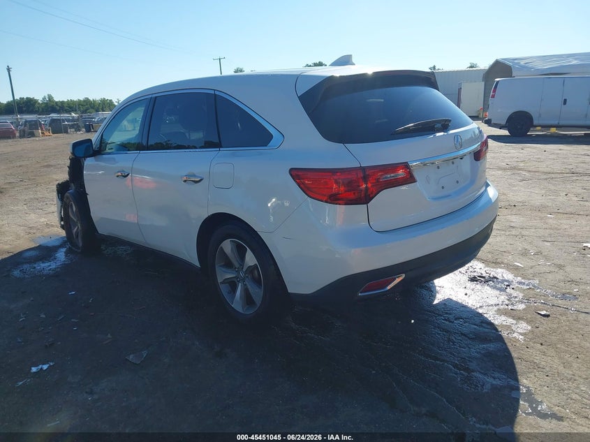 ACURA MDX 2014 VIN 5FRYD3H28EB006778