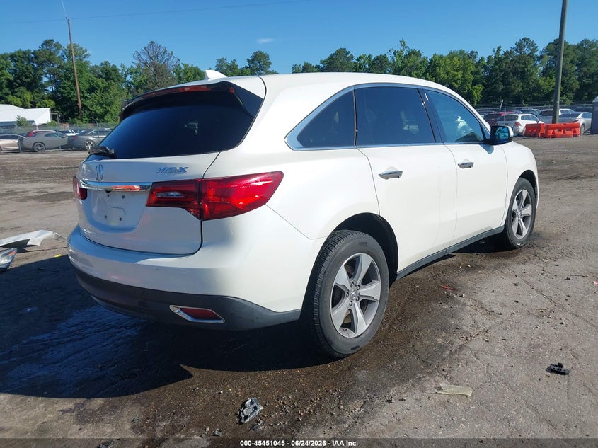 ACURA MDX 2014 VIN 5FRYD3H28EB006778