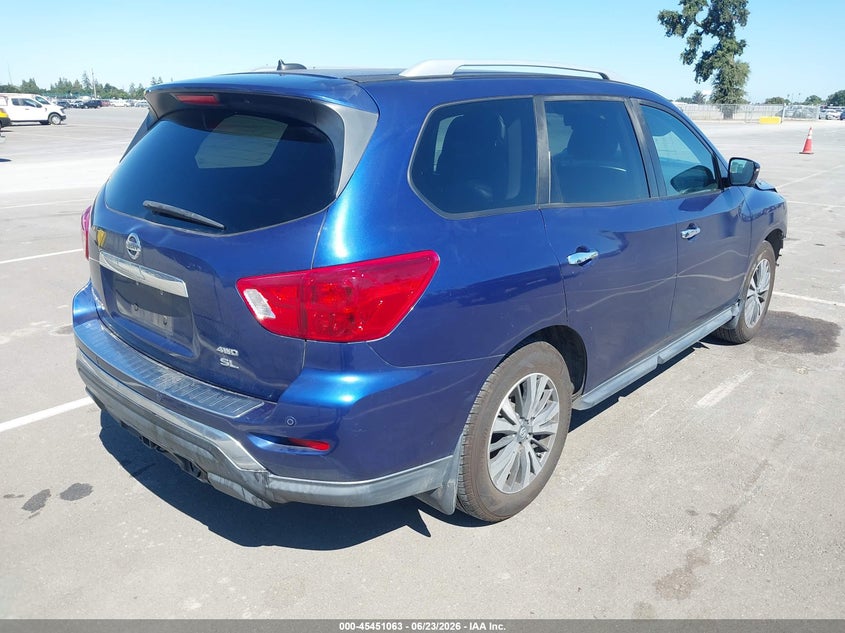 Vin: 5n1dr2mm6hc626058, lot: 45949176, nissan pathfinder sl 20174