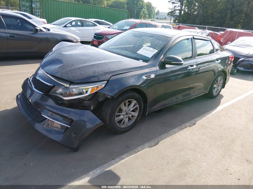 Vin: 5xxgt4l37hg129382, lot: 45949202, kia optima lx 20172
