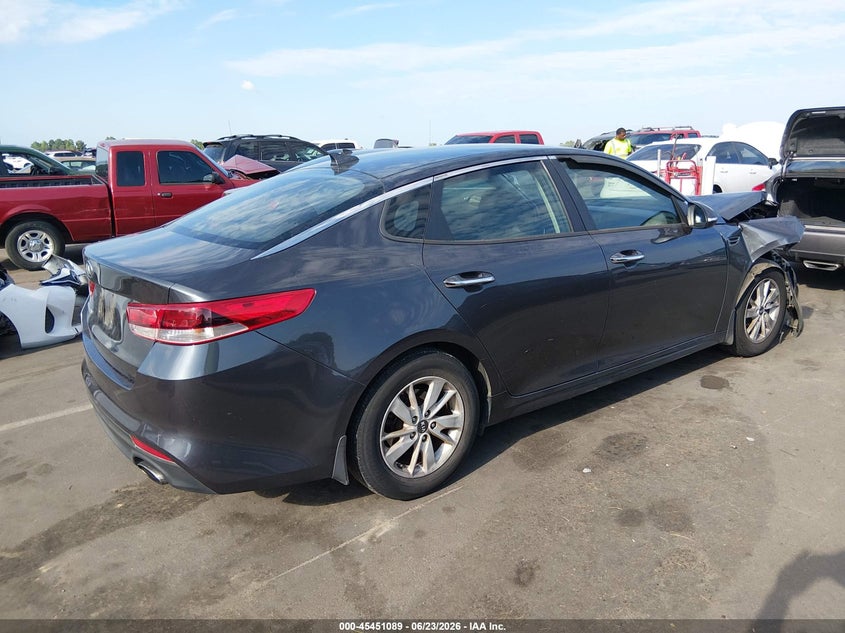 Vin: 5xxgt4l37hg129382, lot: 45949202, kia optima lx 20174