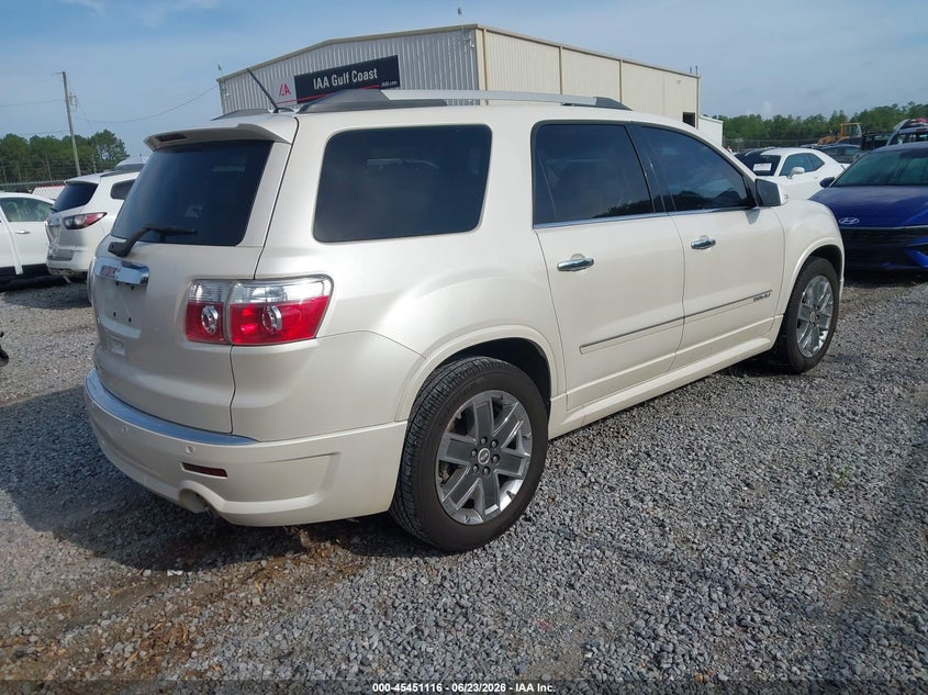 Vin: 1gkkrtedxbj366626, lot: 45949229, gmc acadia denali 20114