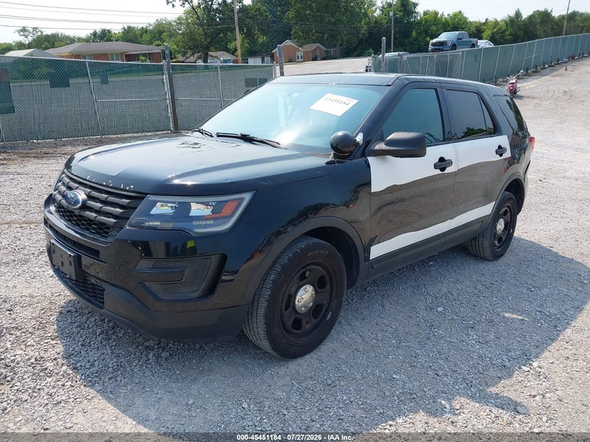 Vin: 1fm5k8ar1jgb12404, lot: 45949297, ford police interceptor utility 20182