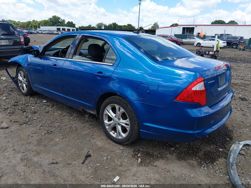Vin: 3fahp0ha5cr223253, lot: 45949372, ford fusion se 20123