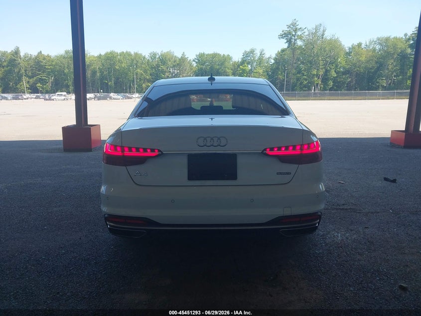 2021 AUDI A4 SEDAN 2.0L I-4 DI, DOHC, VVT, TURBO, 201HP