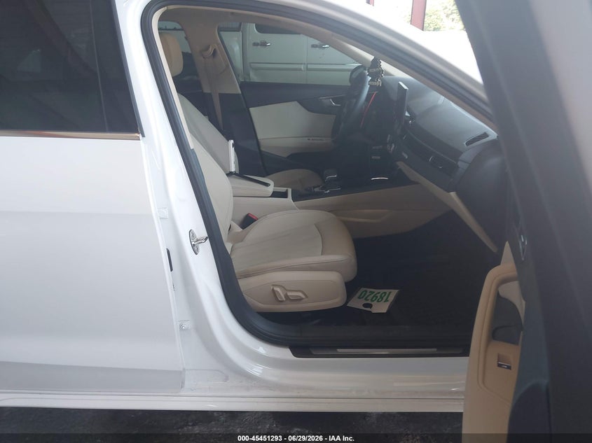 2021 AUDI A4 SEDAN 2.0L I-4 DI, DOHC, VVT, TURBO, 201HP