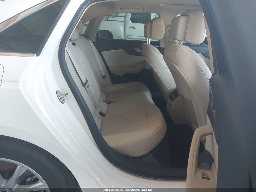 2021 AUDI A4 SEDAN 2.0L I-4 DI, DOHC, VVT, TURBO, 201HP