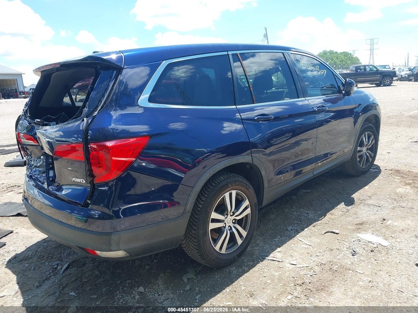 Vin: 5fnyf6h54gb083058, lot: 45949420, honda pilot ex-l 20164