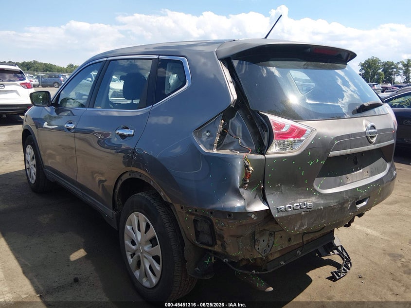 2015 NISSAN ROGUE auction photo 3