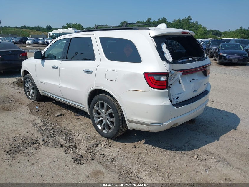 Vin: 1c4rdjeg1jc201994, lot: 45949470, dodge durango citadel anodized platinum awd 20183